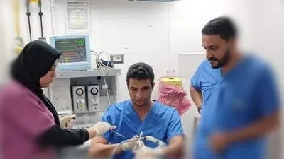 فريق طبي ينجح فى استخراج جسم غريب من رئة طفل بمستشفى بدمنهور