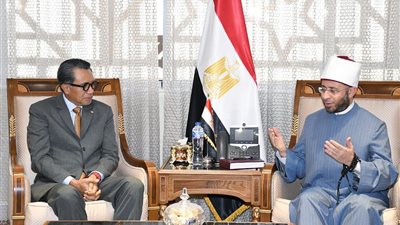 وزير الأوقاف وسفير إندونيسيا بالقاهرة يبحثان التعاون في ملفات مختلفة