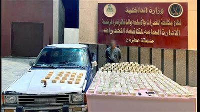الأمن يضبط أحد العناصر الإجرامية بمطروح وبحوزته كمية من الأقراص المخدرة