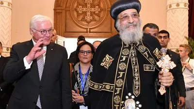 البابا تواضروس يستقبل رئيس ألمانيا الاتحادية