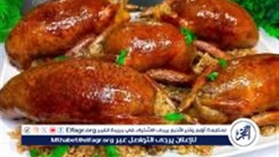 طريقة عمل الحمام بحشوة الأرز والكبد القوانص