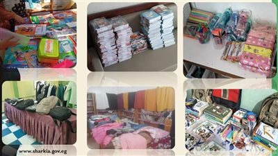 الشباب والرياضة توزع 15 ألف قطعة ملابس ووأدوات مدرسية على الطلاب الأكثر احتياجًا