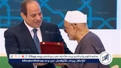 نجل الشعراوي يشكر الرئيس السيسي: أسأل الله أن يوفقه ويعينه