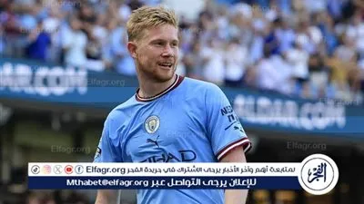 موقف دي بروين من مواجهة أرسنال في الدوري الإنجليزي