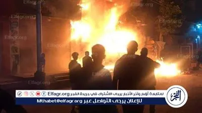 السيطرة على حريق هائل فى شونة كتان بالغربية