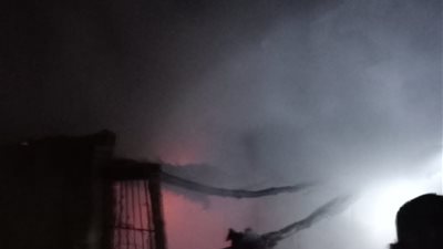 اندلاع حريق في منزل بالقليوبية دون خسائر بشرية - صور