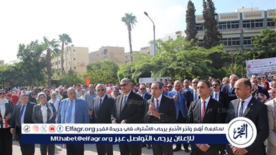 جامعة الفيوم: بدء العام الجامعي بتحية العلم