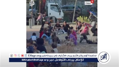 شاهد| لاجئون سوريون يفترشون شوارع بيروت بعد الهجمات على الضاحية الجنوبية