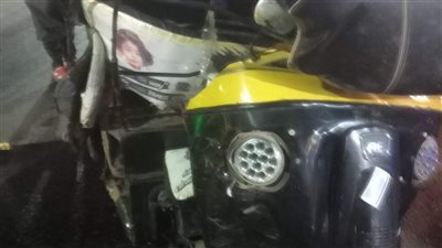 مصرع سائق إثر تصادم توكتوك بسيارة تريلا على طريق قويسنا بالمنوفية