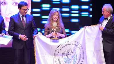 تكريم نيللي ولطفي لبيب في حفل افتتاح الدورة 40 لمهرجان الإسكندرية السينمائي الدولي