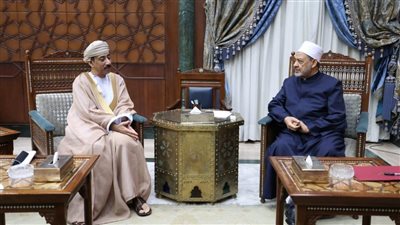 الإمام الطيب يستقبل سفير سلطنة عمان بمشيخة الأزهر