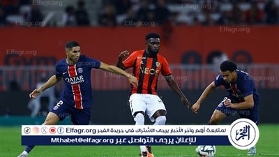 عبدالمنعم احتياطي.. نيس يتفوق على باريس سان جيرمان بهدف في الشوط الأول