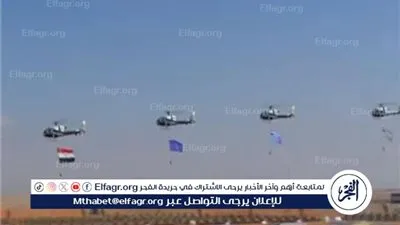 عاجل - الرئيس السيسي يشاهد عرضا للقوات الجوية خلال تفتيش حرب الفرقة السادسة