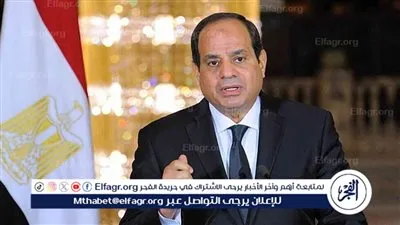عاجل - الرئيس السيسي: إرادة القتال لتحرير الأرض كانت في ذهن وقلب كل مصري