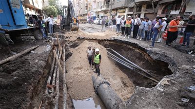 مياه أسيوط تعلن عن الانتهاء من إصلاح خط الصرف الصحي بمنطقة علي عبدالدايم بحي غرب   