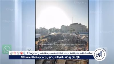 مشاهد لحرق نازحين أحياء بقصف إسرائيلي بدير بلح (فيديو)