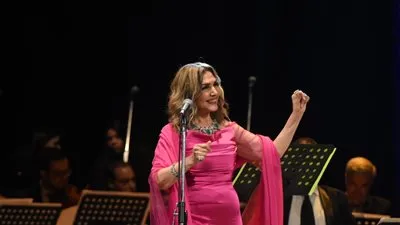 الفنانة نادية مصطفى بحفل غنائي بمهرجان الموسيقى العربية بأوبرا الإسكندرية 