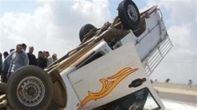 إصابة 8 أشخاص في حادث انقلاب سيارة بالشرقية