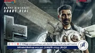 بالتزامن مع عيد ميلاده الـ 67 النجم الهندي سوني ديول يطرح بوستر فيلمه Jaat 