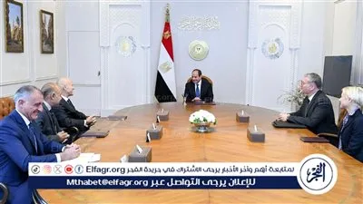 عاجل| السيسي يلتقي بـ الرئيس التنفيذي لشركة 