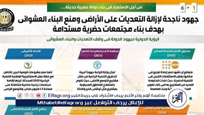 عاجل - الحكومة المصرية تزيل آلاف التعديات وتطلق مشروعات كبرى لمستقبل عمراني وزراعي مستدام