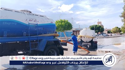 تعرف على.. جهود شركة مياه بمطروح في مواجهة نوه تساقط الأمطار