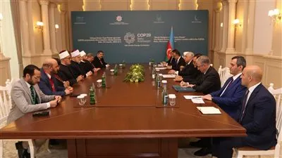 رئيس وزراء أذربيجان يستقبل الوفد الديني المصري رفيع المستوى