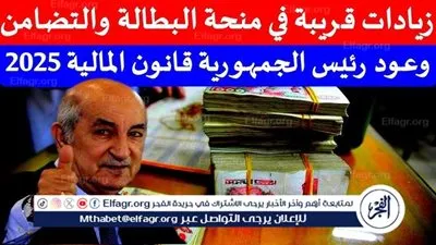 بأمر من الرئيس تبون… زيادات قريبة في منح البطالة والتضامن ضمن قانون المالية 2025 في الجزائر