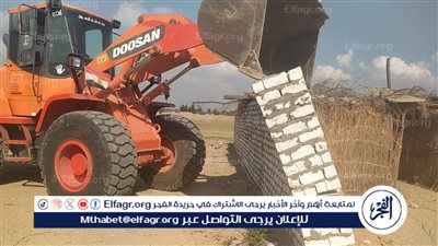 إزالة 35 حالة تعد على الأراضي الزراعية بمركز القصاصين بالإسماعيلية 