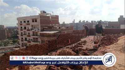 إزالة مخالفة الدور 11 في عقار وتكثيف حملات الرصد والمتابعة لكافة أشكال التعديات بالمنصورة..صور