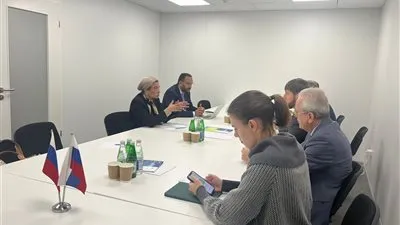 وزيرة البيئة تعقد لقاءا ثنائيا مع رئيس الوفد الروسي لبحث سبل التعاون 