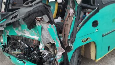 إصابة 11 شخص فى حادث تصادم أتوبيس بسيارة نقل على الطريق الإقليمي بالمنوفية