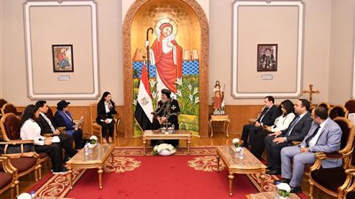 البابا تواضروس يستقبل وزيرة خارجية بوليڤيا