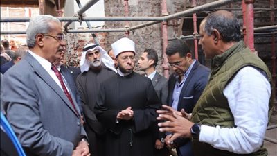 بحضور وزير الأوقاف.. استئناف أعمال ترميم جامع الغريب الأثري في منطقة الأزهر 
