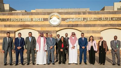 وفد الصندوق السعودي للتنمية في زيارة لجامعة الملك سلمان بجنوب سيناء 