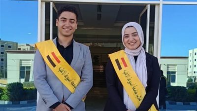انتخاب أحمد محمد رئيسا لاتحاد طلاب جامعة أسيوط الأهلية وحبيبة حمدي نائبة 