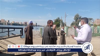 رئيس مركز ومدينة ساحل سليم يتابع سير العمل بمرسى العبارات النهرية بالمركز 