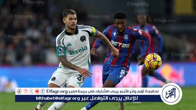 التعادل الإيجابي يحسم موقعة نيوكاسل يونايتد أمام كريستال بالاس