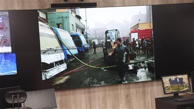 محافظ المنوفية يتابع حادث نشوب حريق مخزن بنطاق حي شرق شبين الكوم