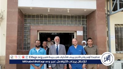 رئيس مدينة سيوة يتفقد أعمال القافلة الطبية بمستشفي سيوة المركزي