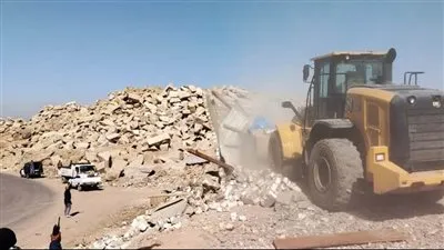 حملة مكبرة لإزالة 56 حالة تعدى على أراضى الدولة ضمن المرحلة الثالثة من الموجه الـ 24 بأسوان