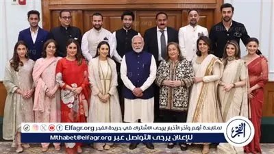 رئيس الوزراء الهندي يشارك عائلة كابور في احتفالية 100 عام من فن راج كابور 