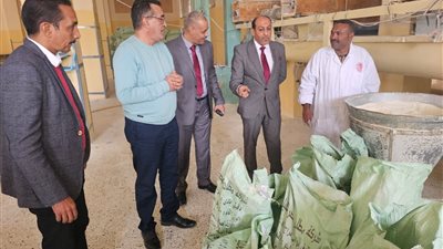 وكيل تموين الأقصر: يتفقد مطحن الاتحاد بالأقصر للاطمئنان على جودة الدقيق المنتج