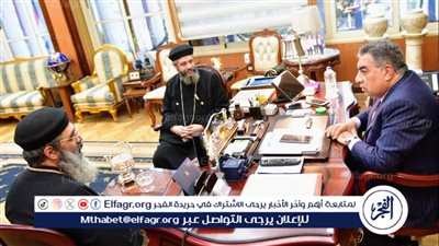 محافظ الدقهلية يستقبل وفد المهنئين من الكنيسة بمناسبة العام الميلادي الجديد