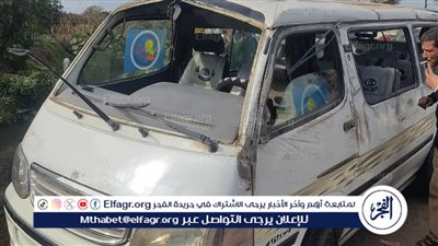 إصابة 6 أشخاص فى حادث على طريق 