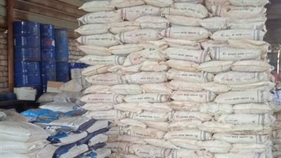 ضبط منشأة غير مرخصة لإنتاج الأسمدة والمخصبات الزراعية بكفر داود بالمنوفية