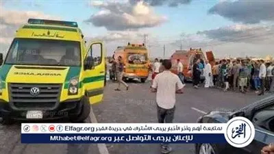 أصابة 2 أشخاص فى حادث تصادم سيارتين بالطريق الزراعى الغربى بمركز البلينا بسوهاج