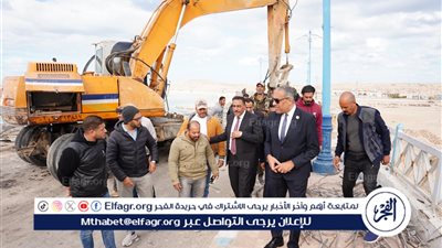 محافظ مطروح يتفقد أعمال إحلال وتجديد كوبري روميل