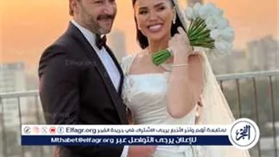 مي فاروق تتألق في عقد قرانها على محمد العمروسي بفستان ساحر