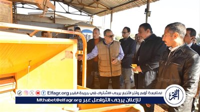 محافظ أسيوط يتفقد مصنع تدوير المخلفات بقرية إسكندرية التحرير 